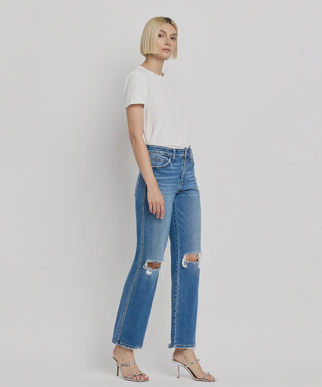 Flying Monkey Gladden Wide Leg Ankle Jeans