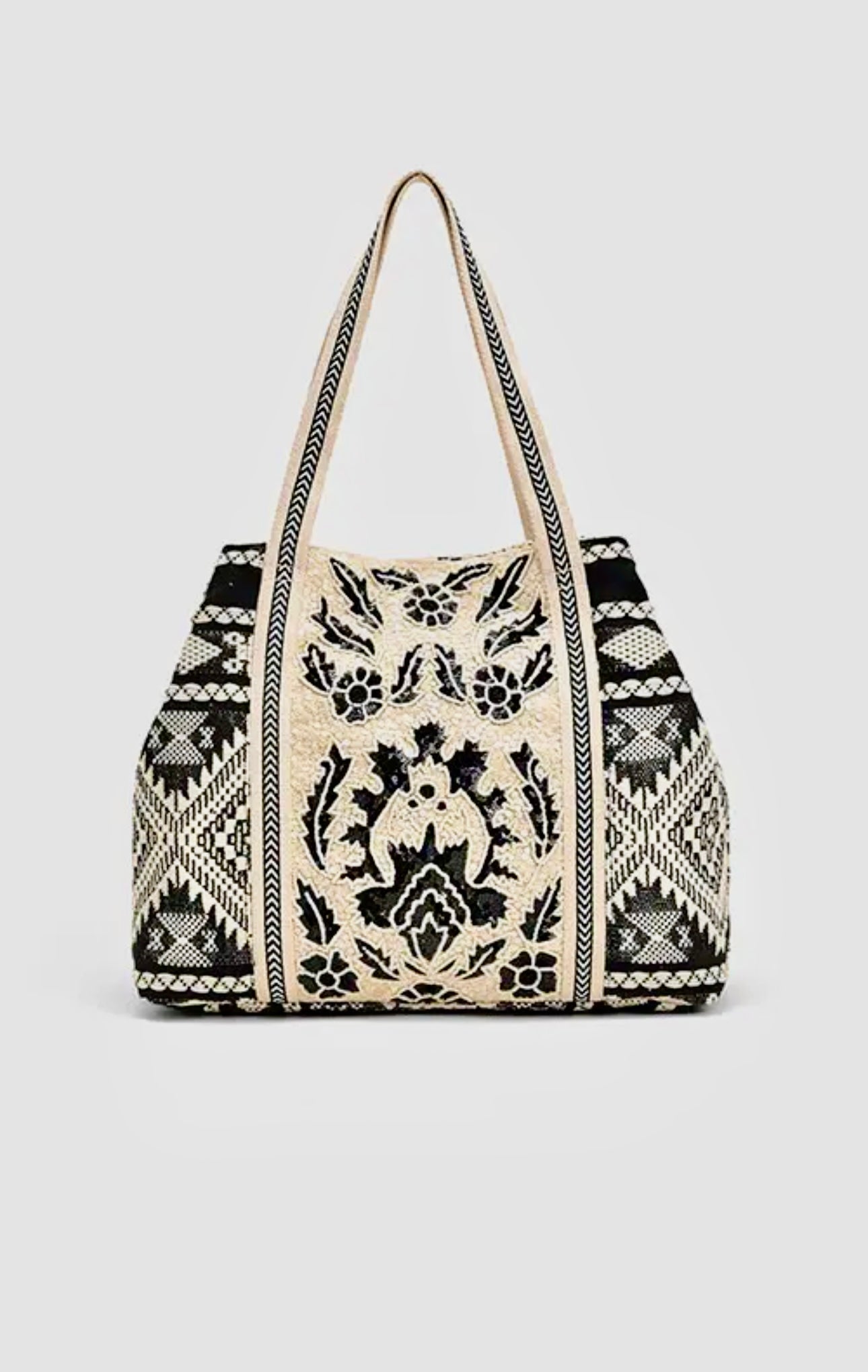 Damask Seed Bead Tote