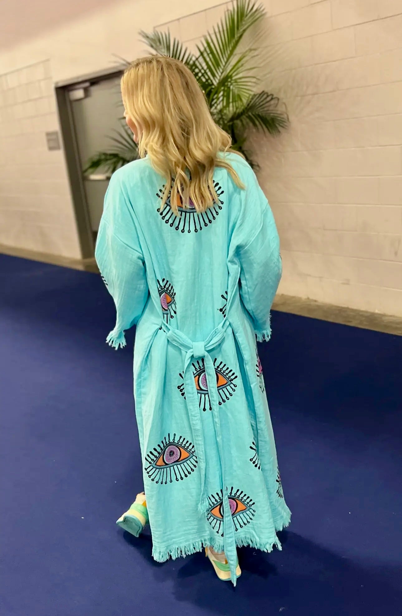 Turkish Cotton Fringe Kaftan