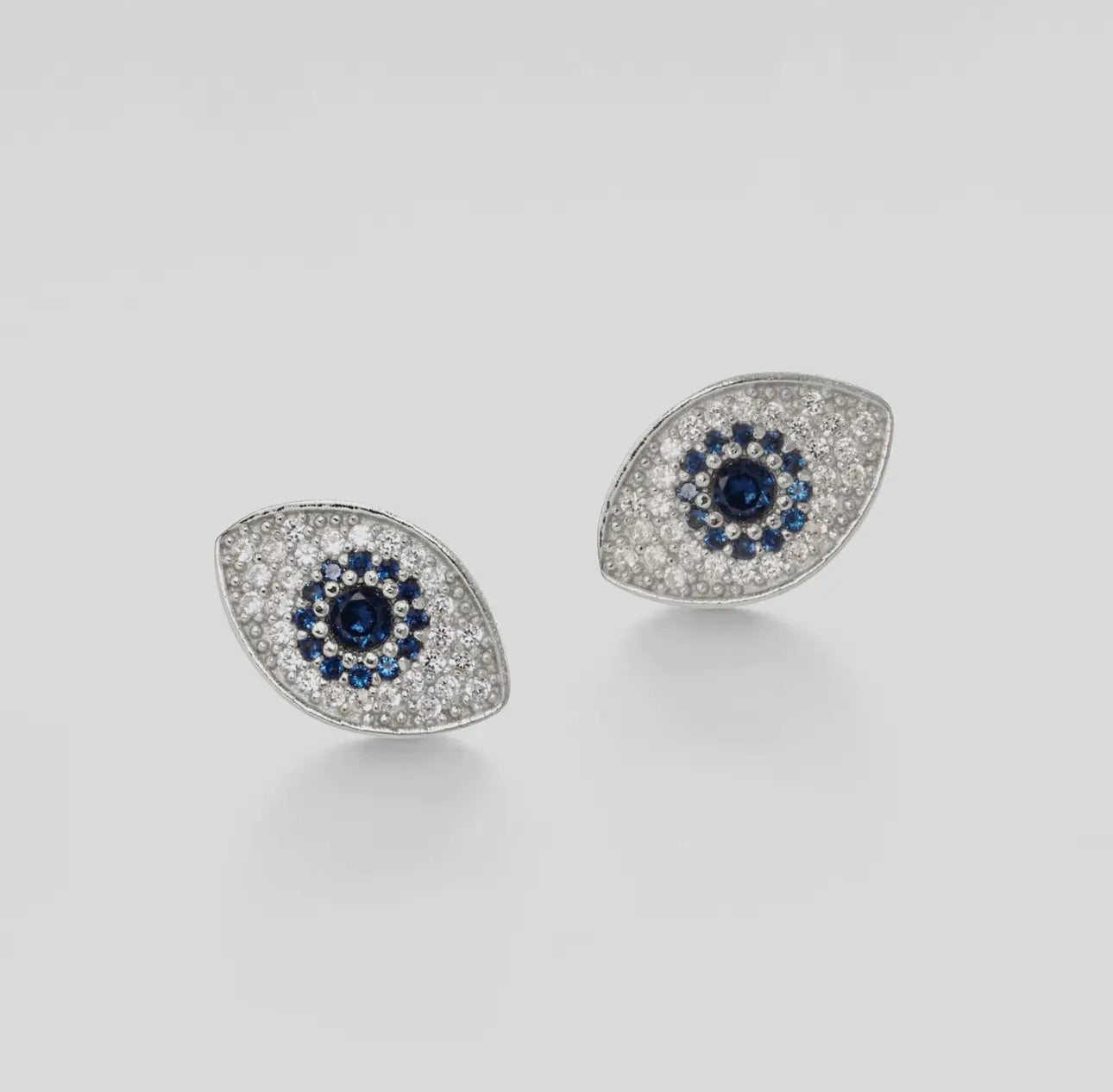 Turkish Blue Evil Eye Studs