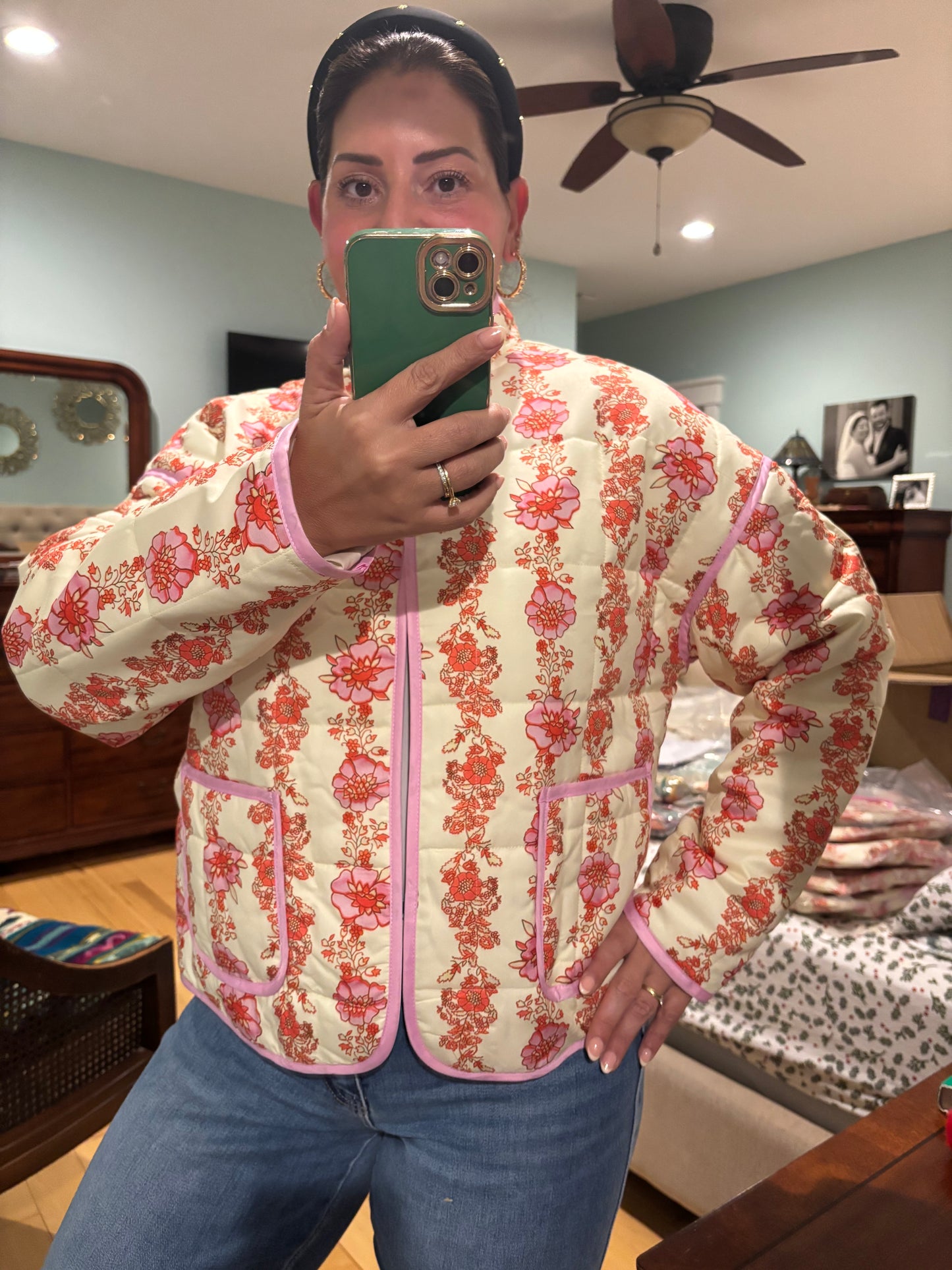 Floral Quilted Jacket
