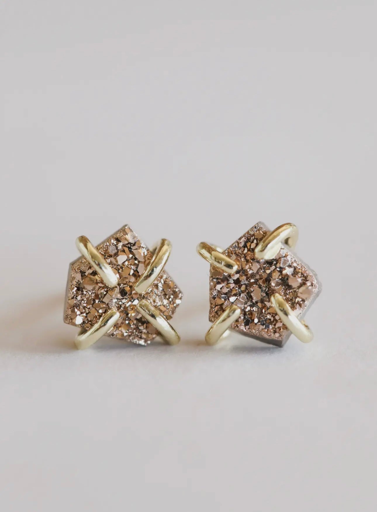 Druzy Stone Studs