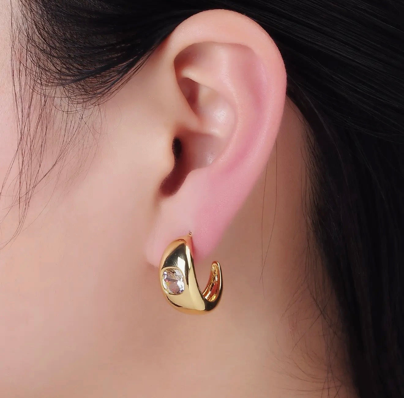 14K Gold Filled Chubby Hoops
