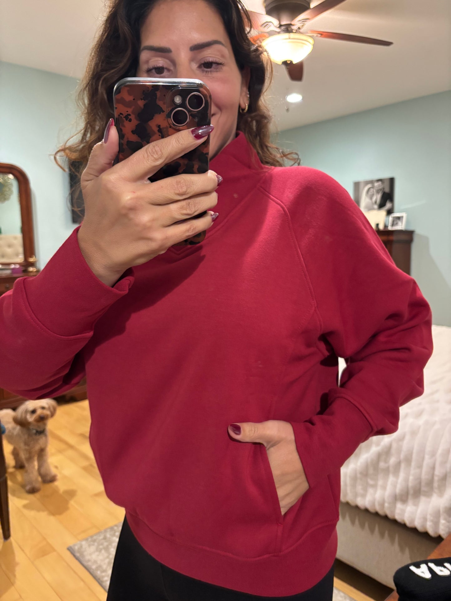 Garnet Cowl Sweatshirt