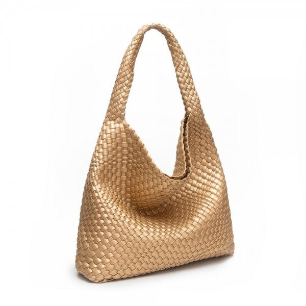 Woven Shoulder Tote