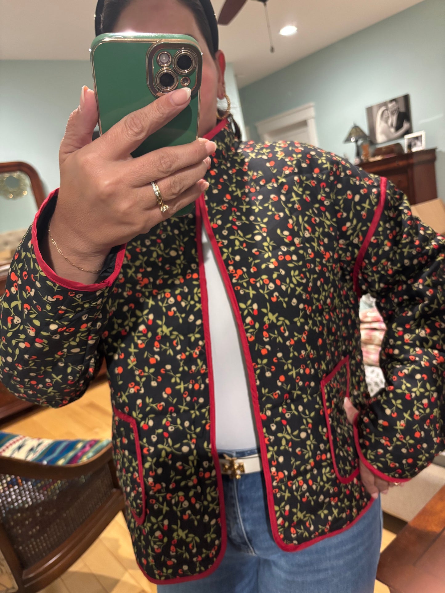 Floral Quilted Jacket