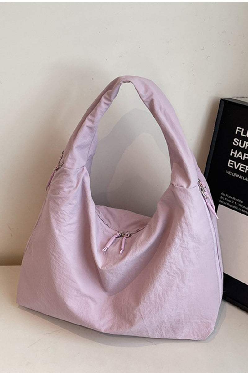 Slouchy Nylon Hobo Bag