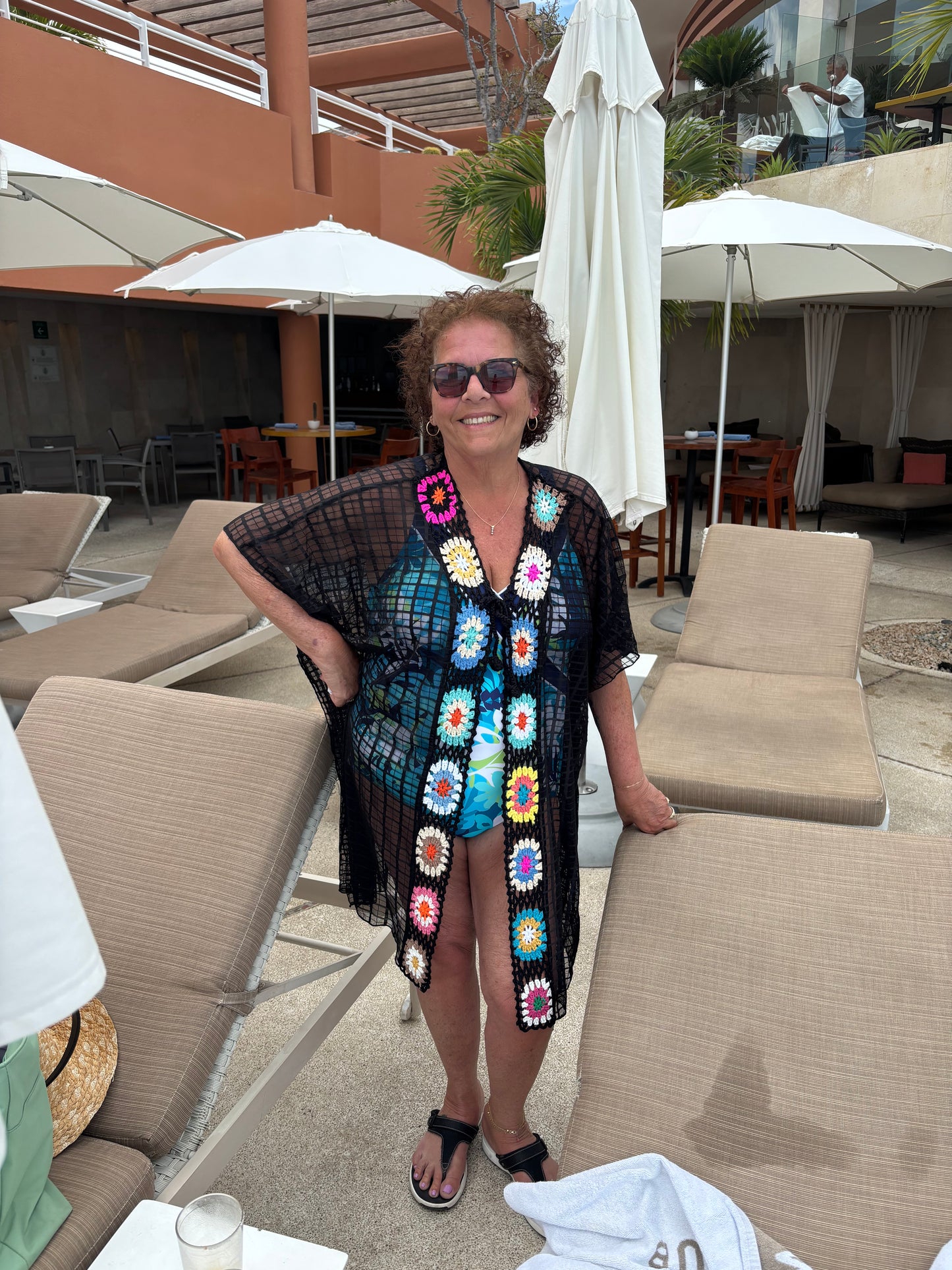 Crochet & Sheer Coverup - Last one!