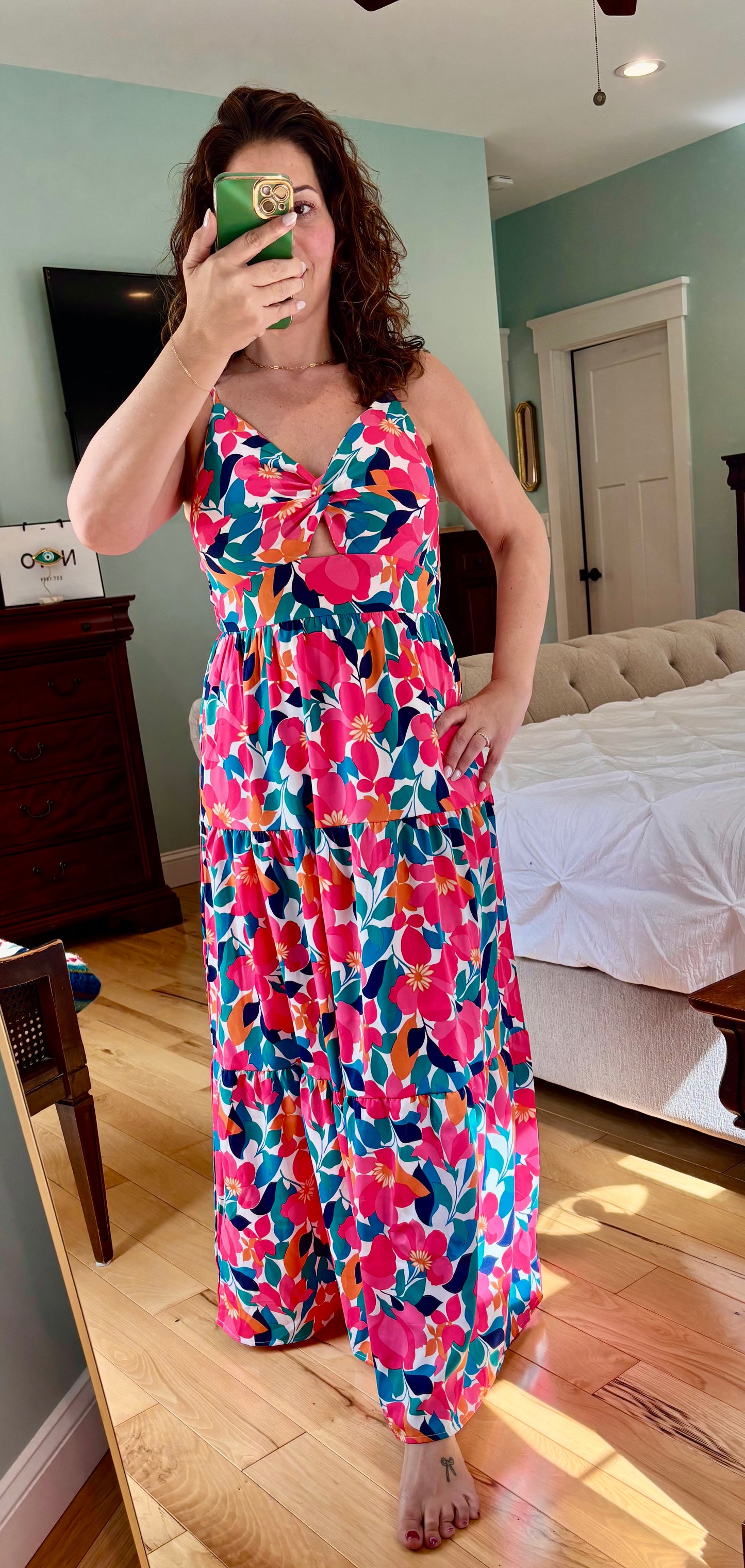 Floral Tiered Maxi Dress - Last One!