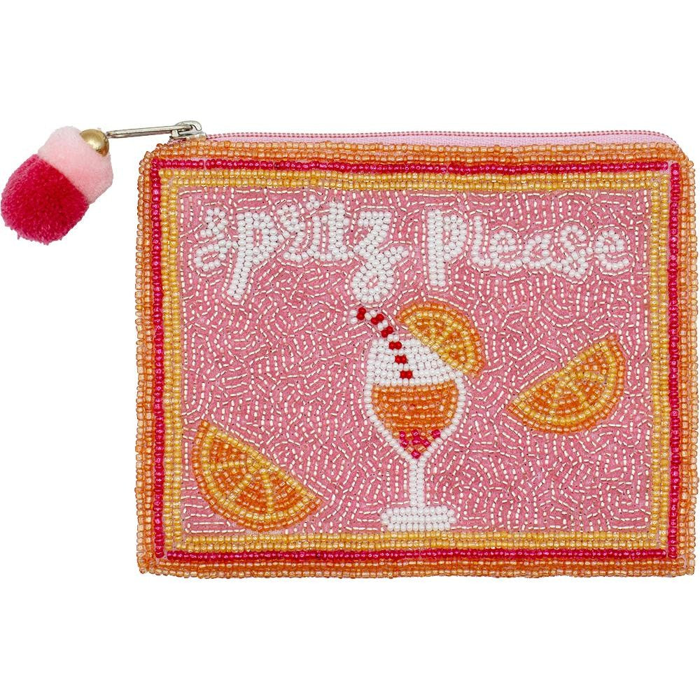 Seed Bead Zipper Pouch