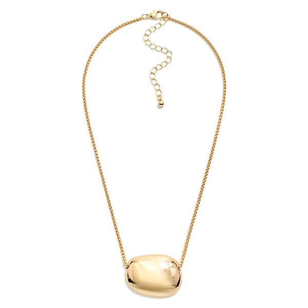 Oval Pendant Necklace