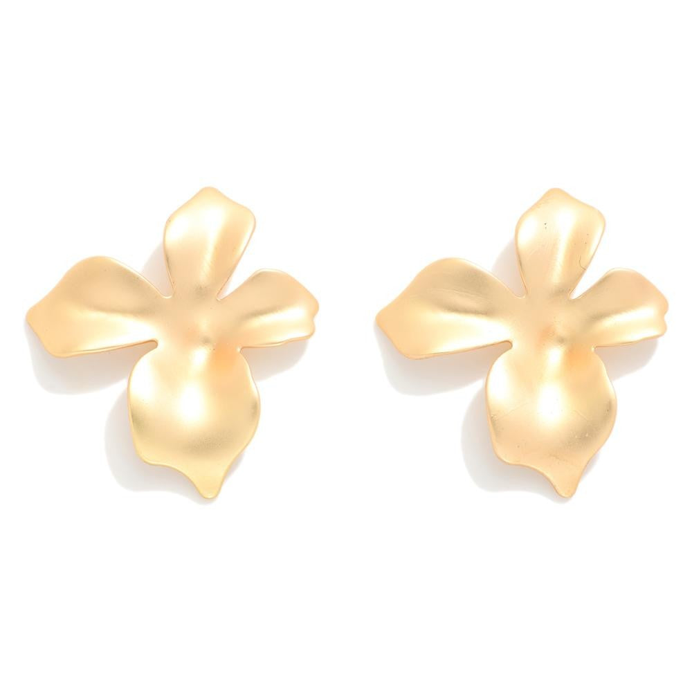 Matte Flower Earring