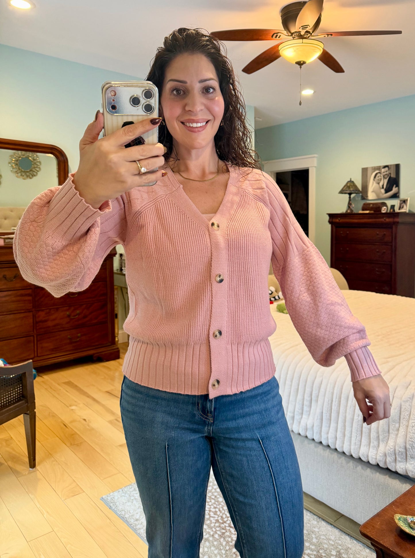 Pretty in Mauve Cardigan