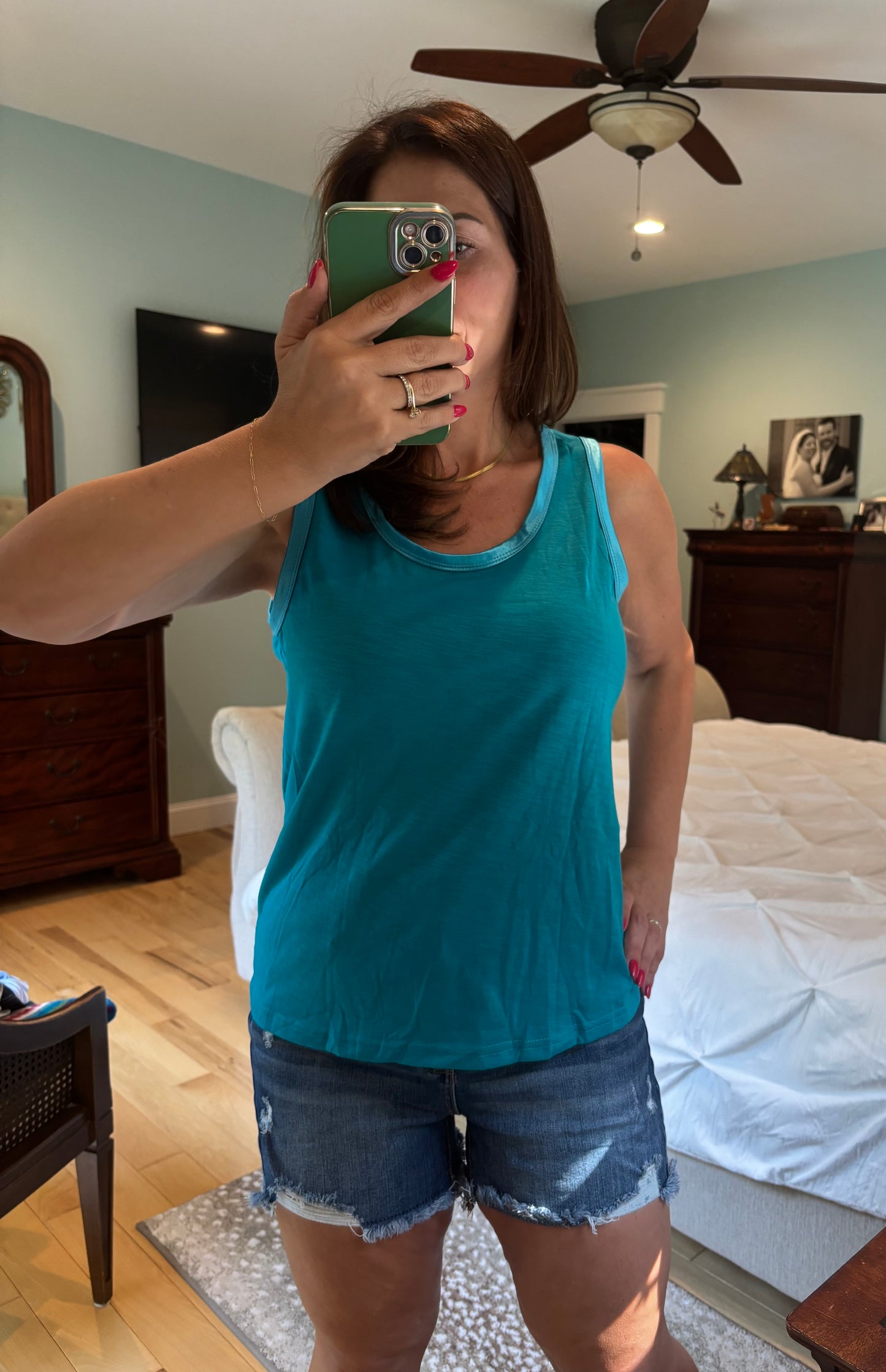 Everyday Satin Trim Tank
