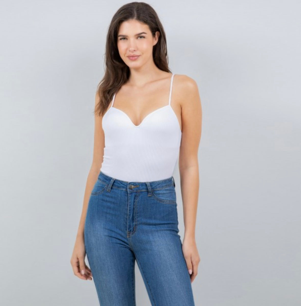 Sweetheart Ribbed Bodysuit