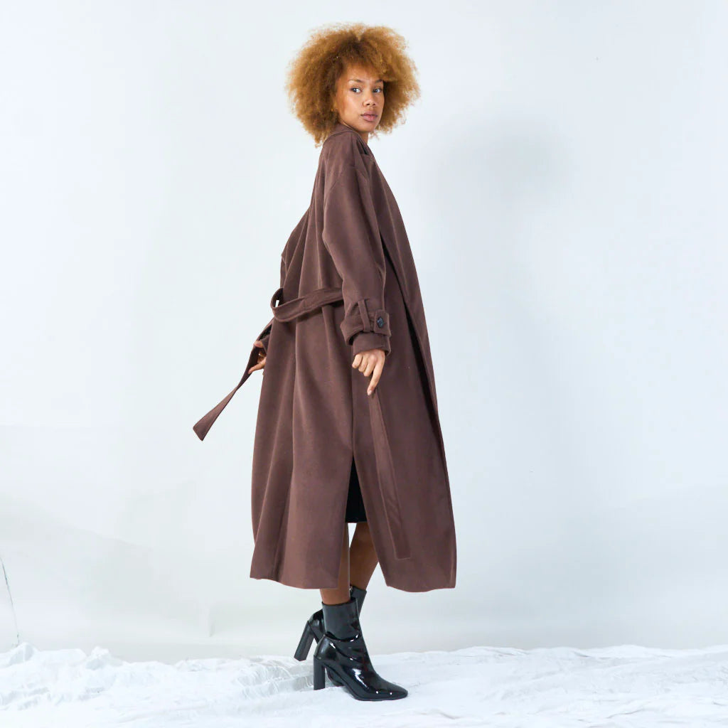 Take Me to Italy Wool Trench