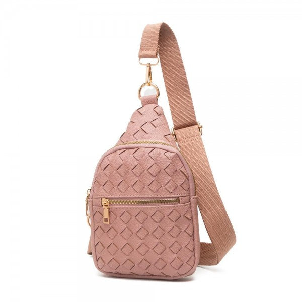 Basketweave Sling Bag