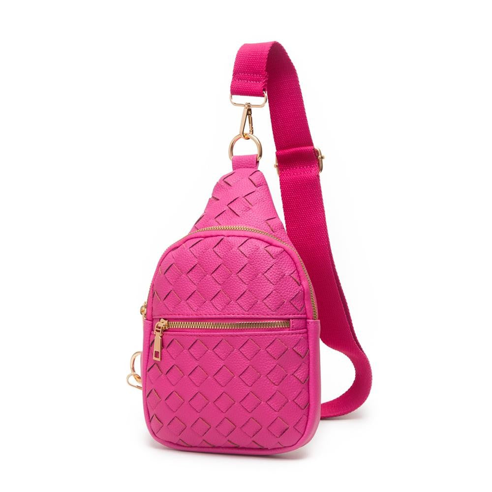 Basketweave Sling Bag