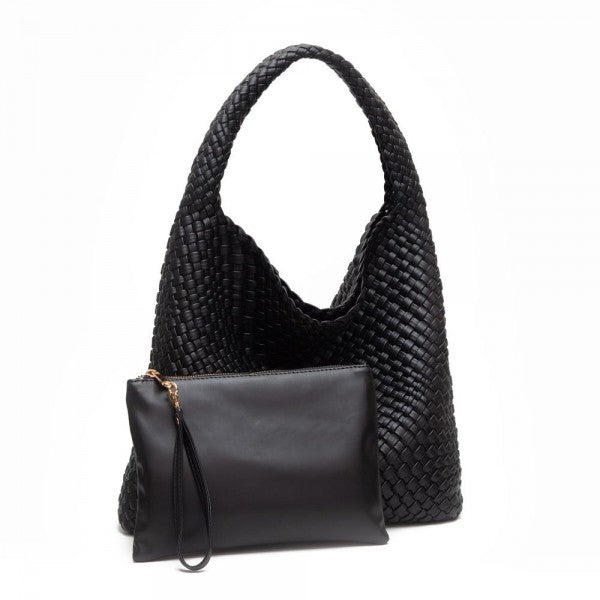 Woven Shoulder Tote