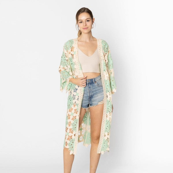 Crocheted Open Duster