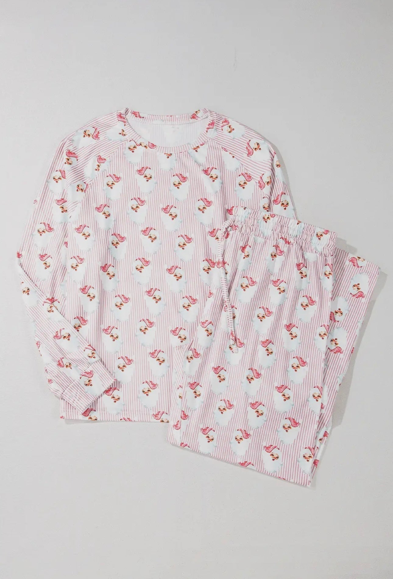 Old Fashioned Santa Striped Pajamas