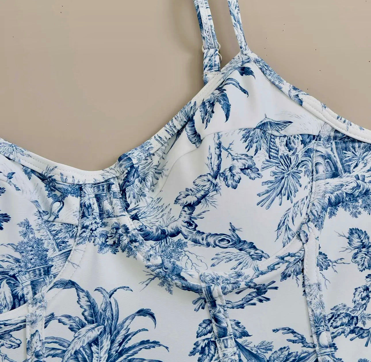 Toile Bustier One Piece (includes matching Sarong)