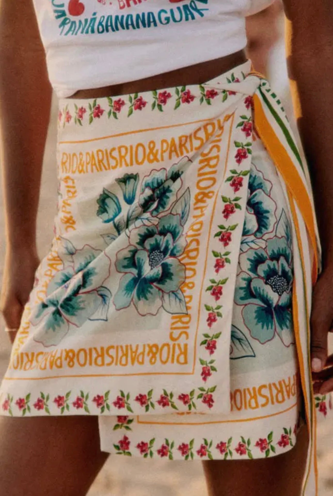 Mediterranean Wrap Skirt