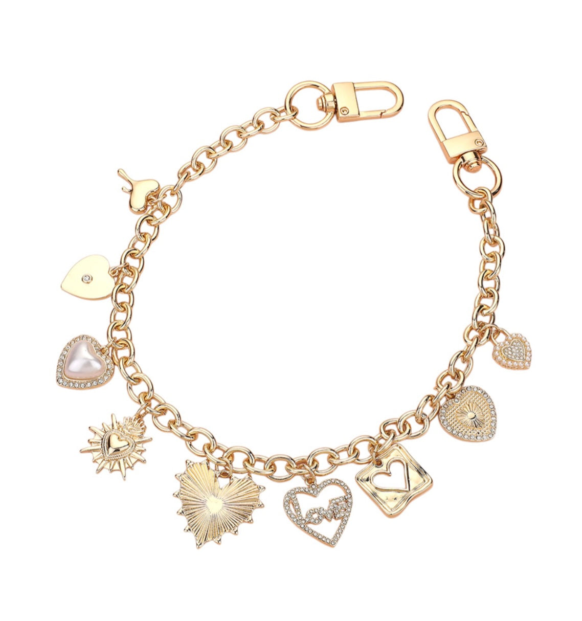Gold Bag Charm Chain