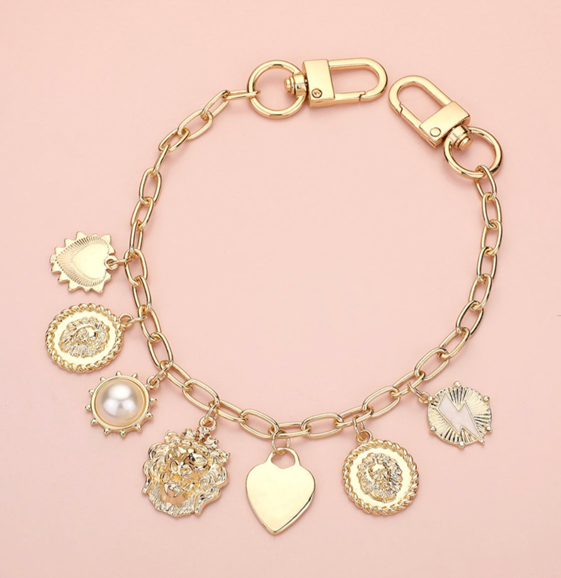 Gold Bag Charm Chain