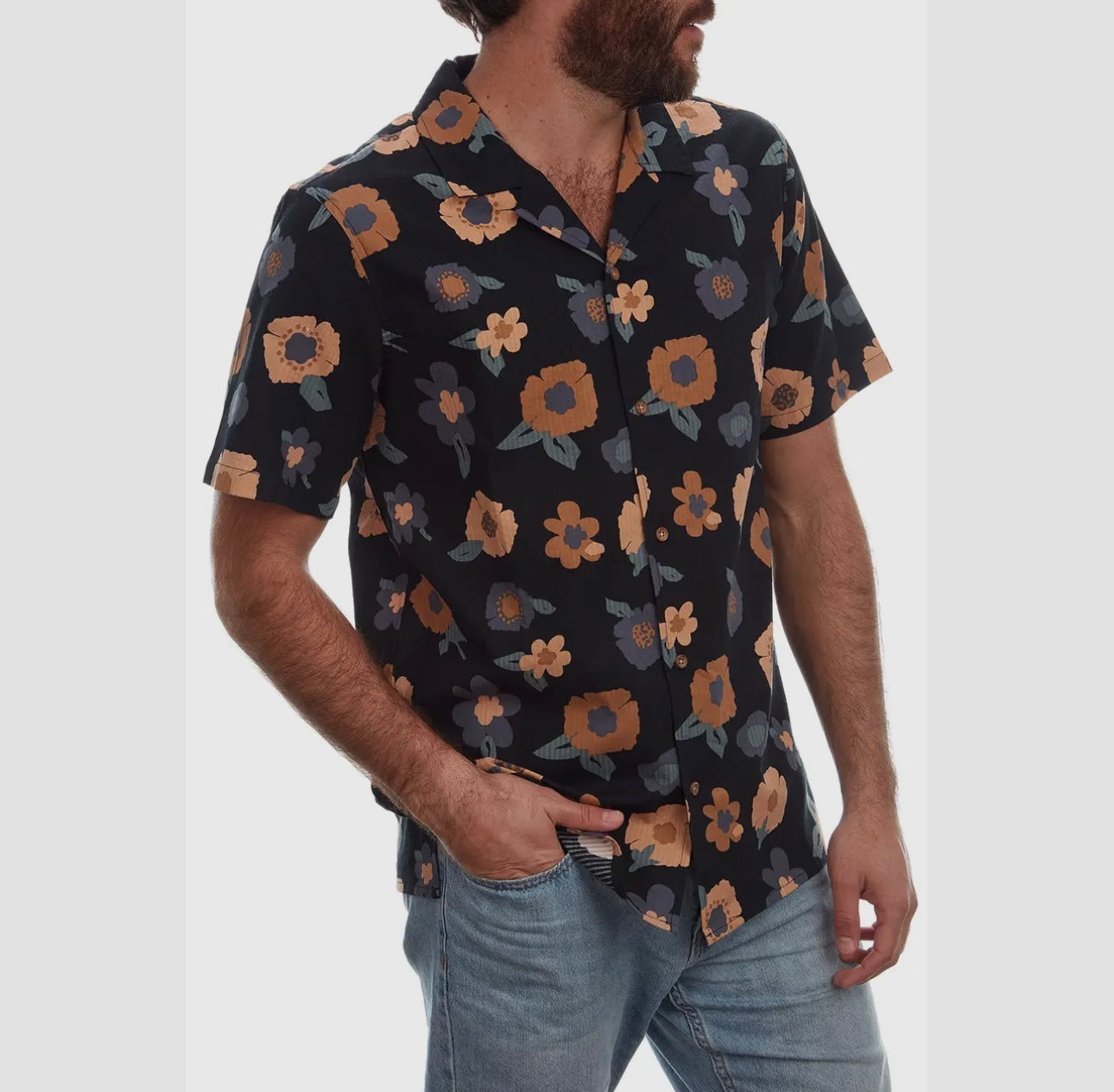 Kai Floral Searsucker Shirt