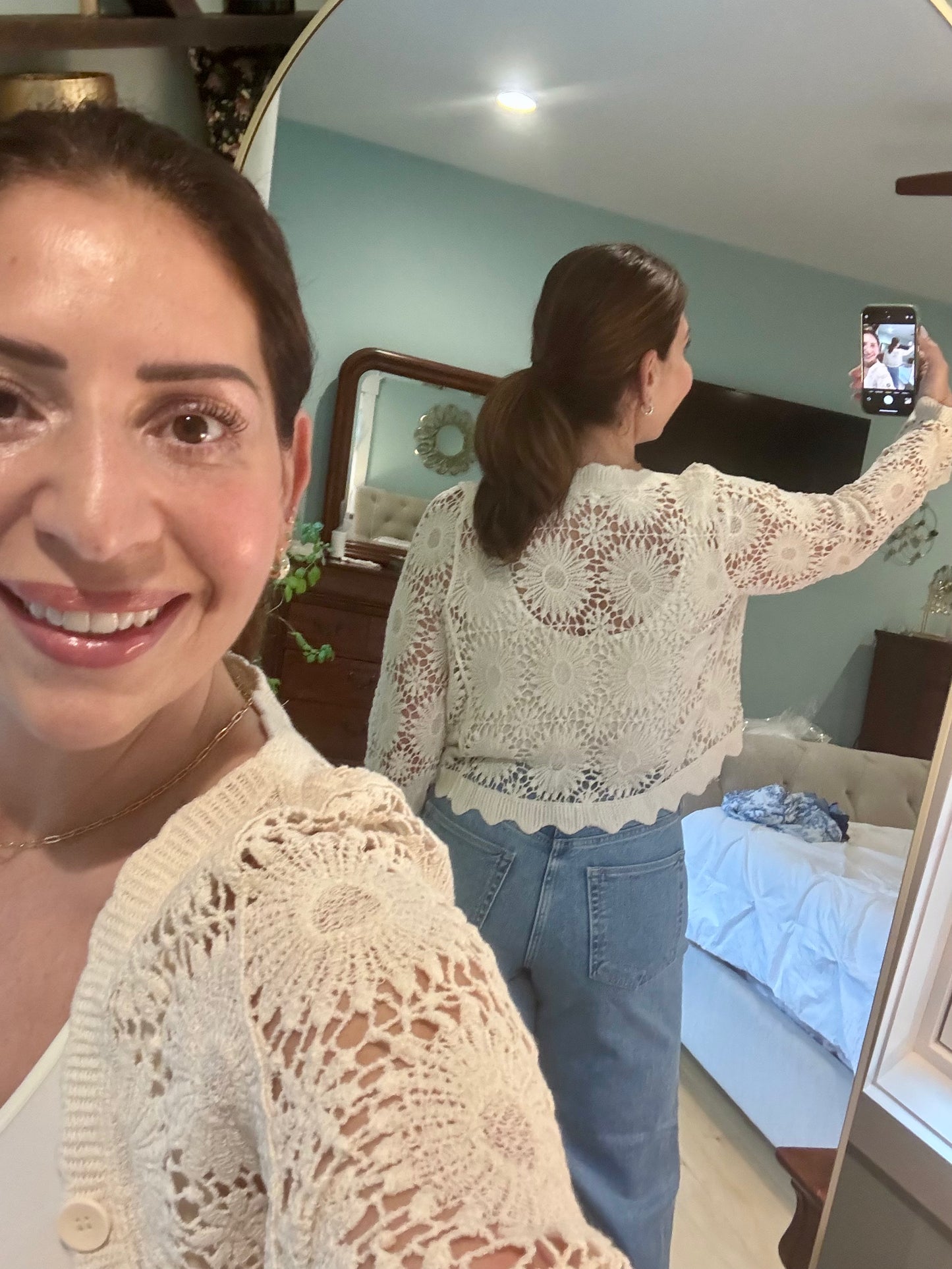 Delicate Flower Lace Cardigan