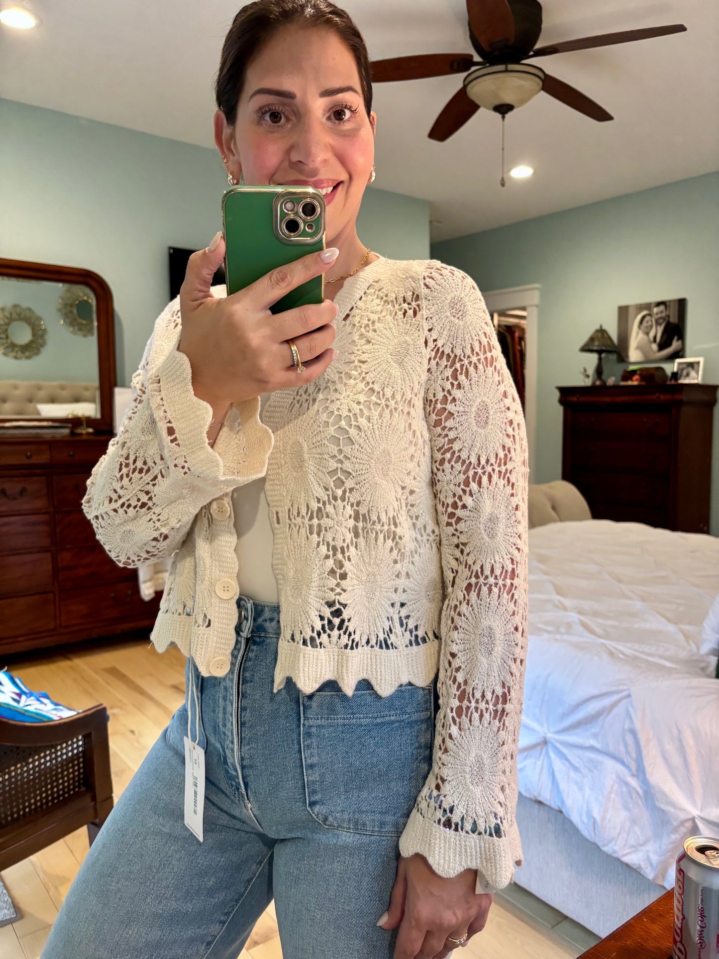 Delicate Flower Lace Cardigan