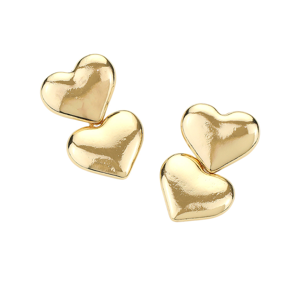 Double Heart Earrings