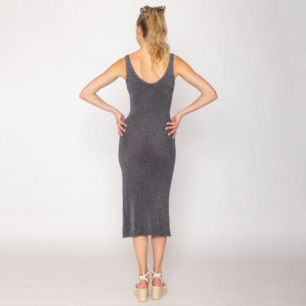Sheer Metallic Woven Coverup - One Size