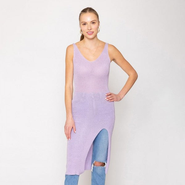 Sheer Metallic Woven Coverup - One Size