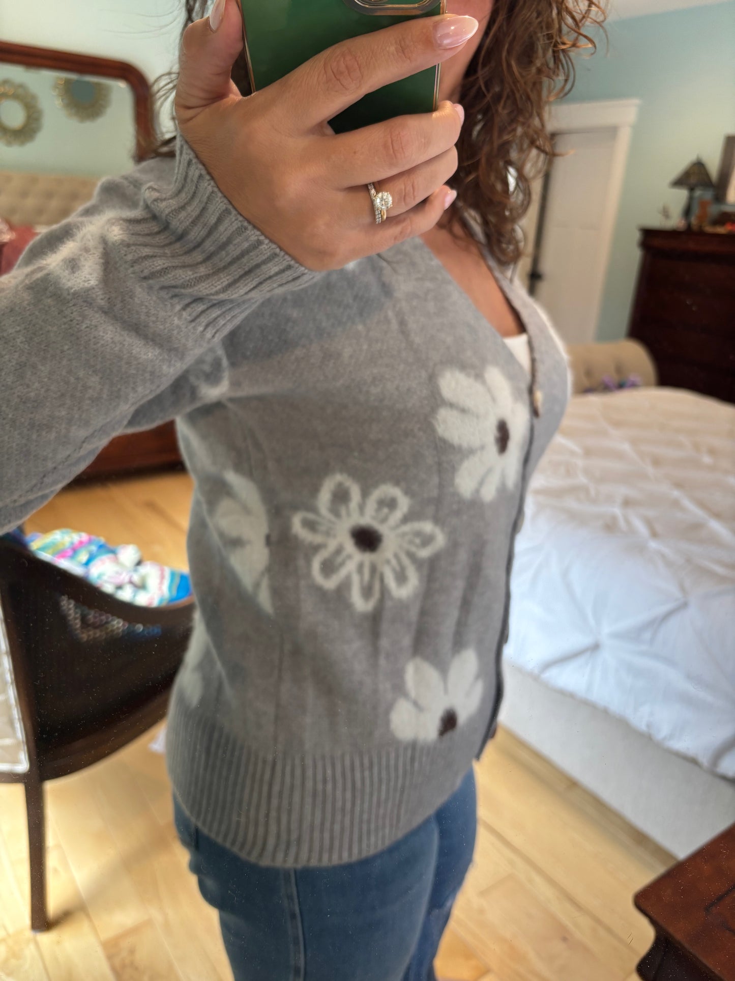 Daisy Button Up Cardigan