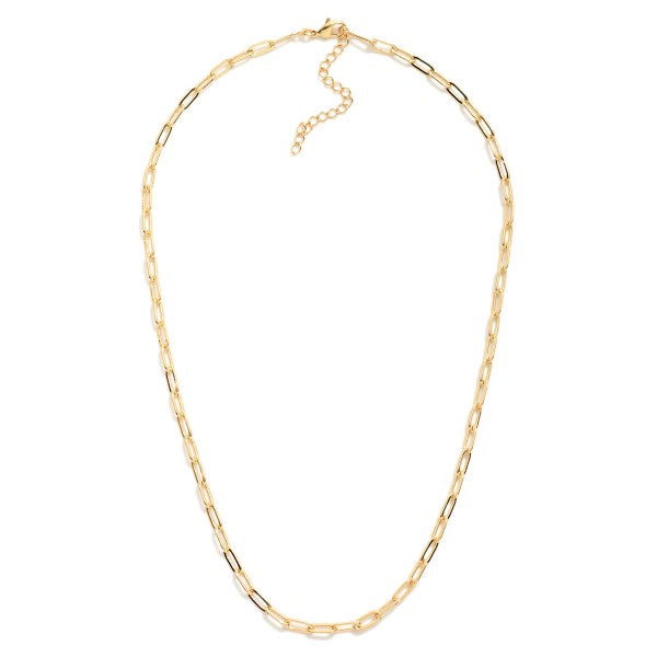 Paperclip Chain Link Necklace
