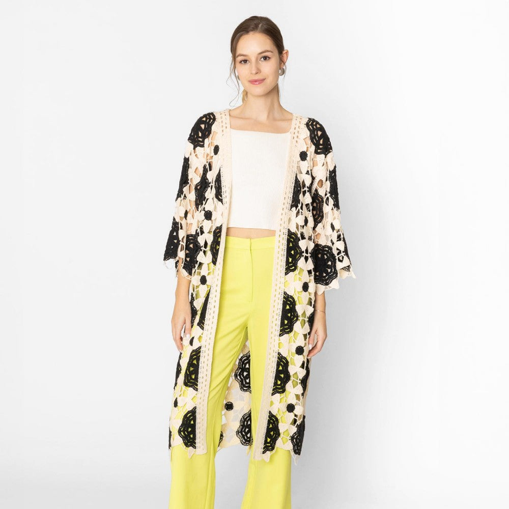Crocheted Open Duster