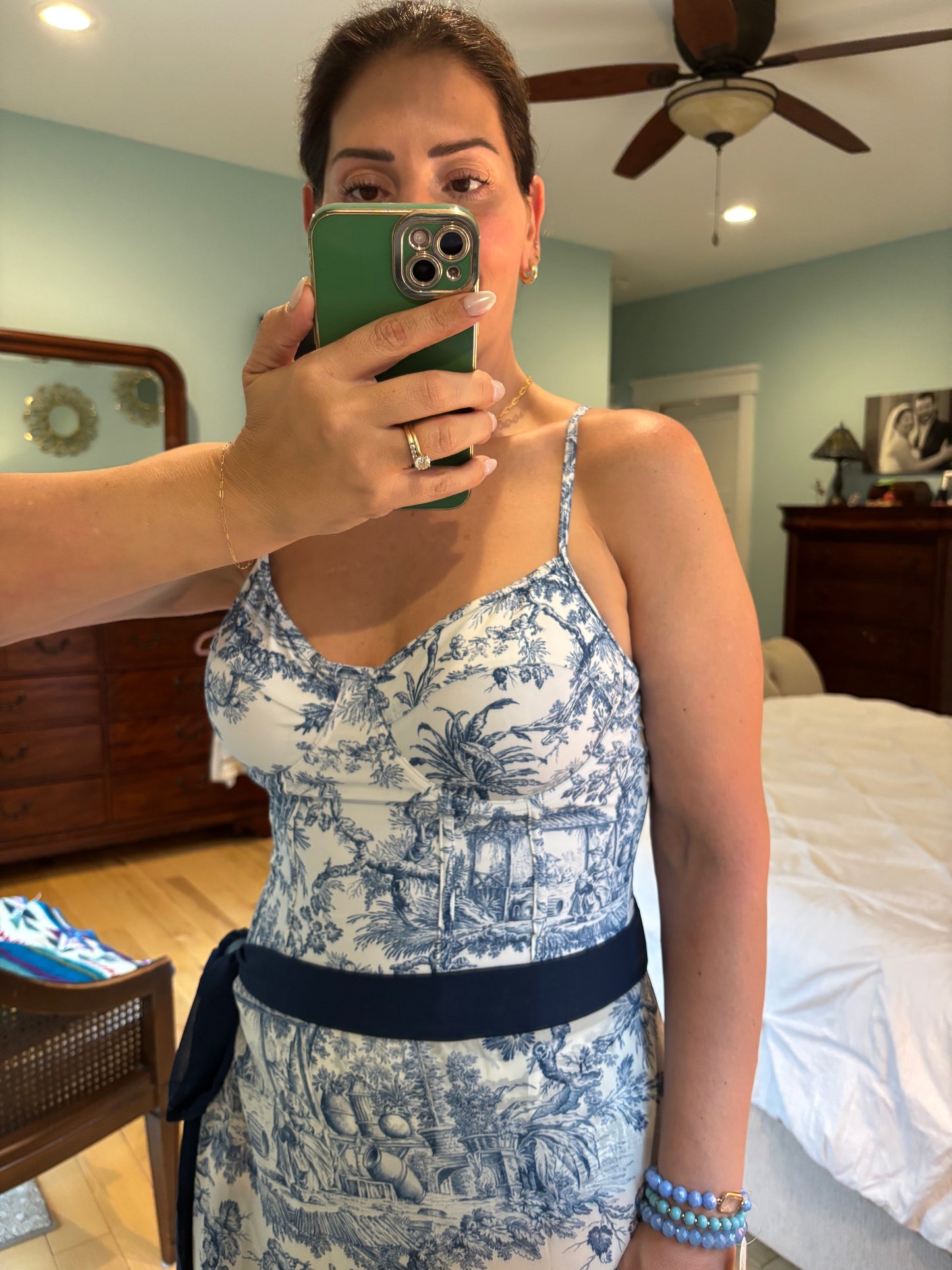 Toile Bustier One Piece (includes matching Sarong)