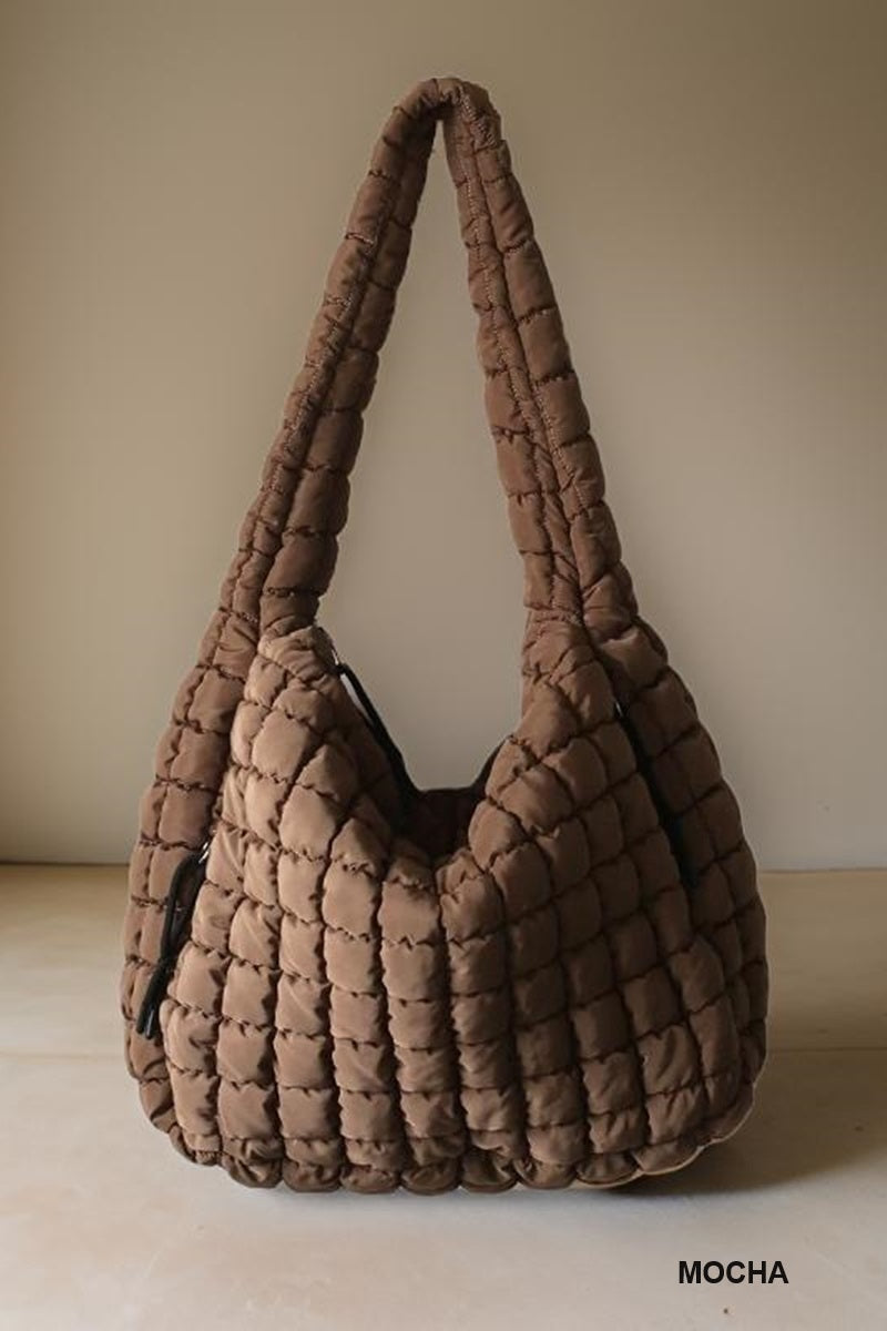 Oversized Quilted Puffer Carryall