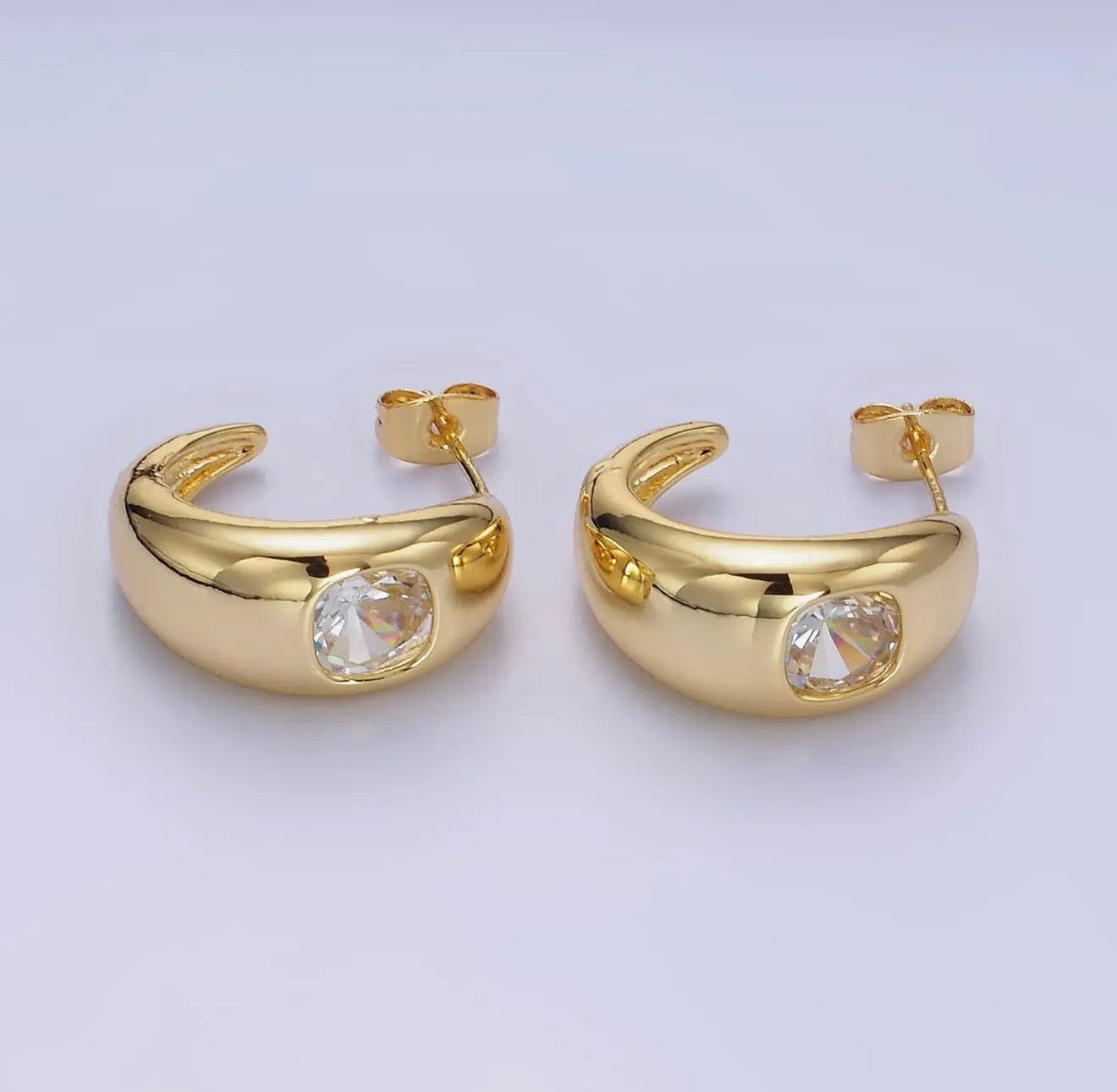 14K Gold Filled Chubby Hoops