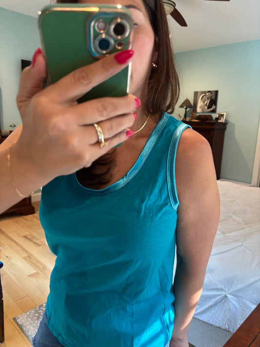 Everyday Satin Trim Tank