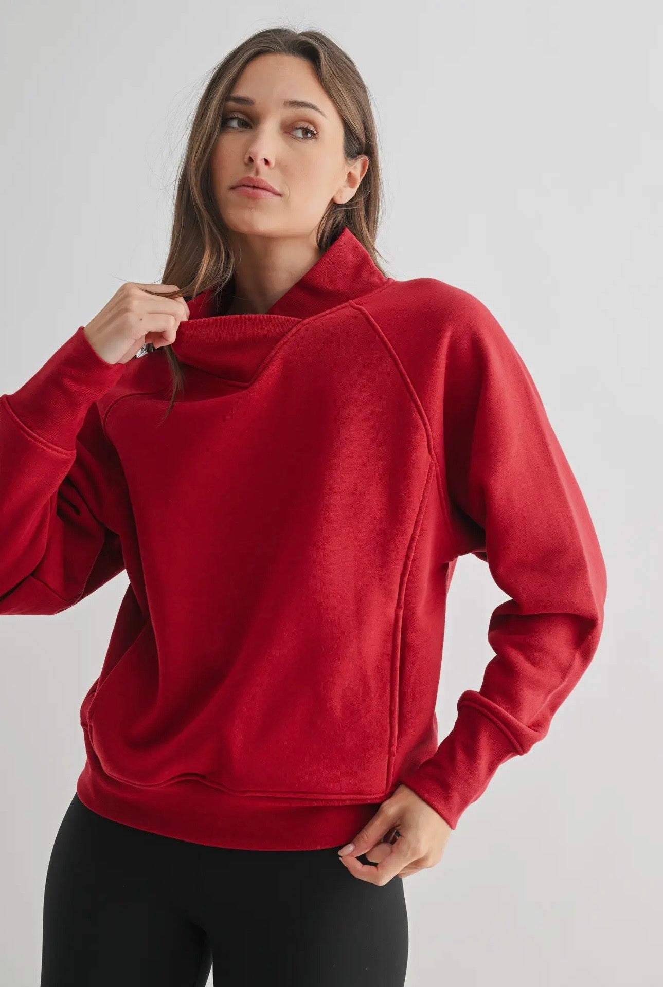 Garnet Cowl Sweatshirt
