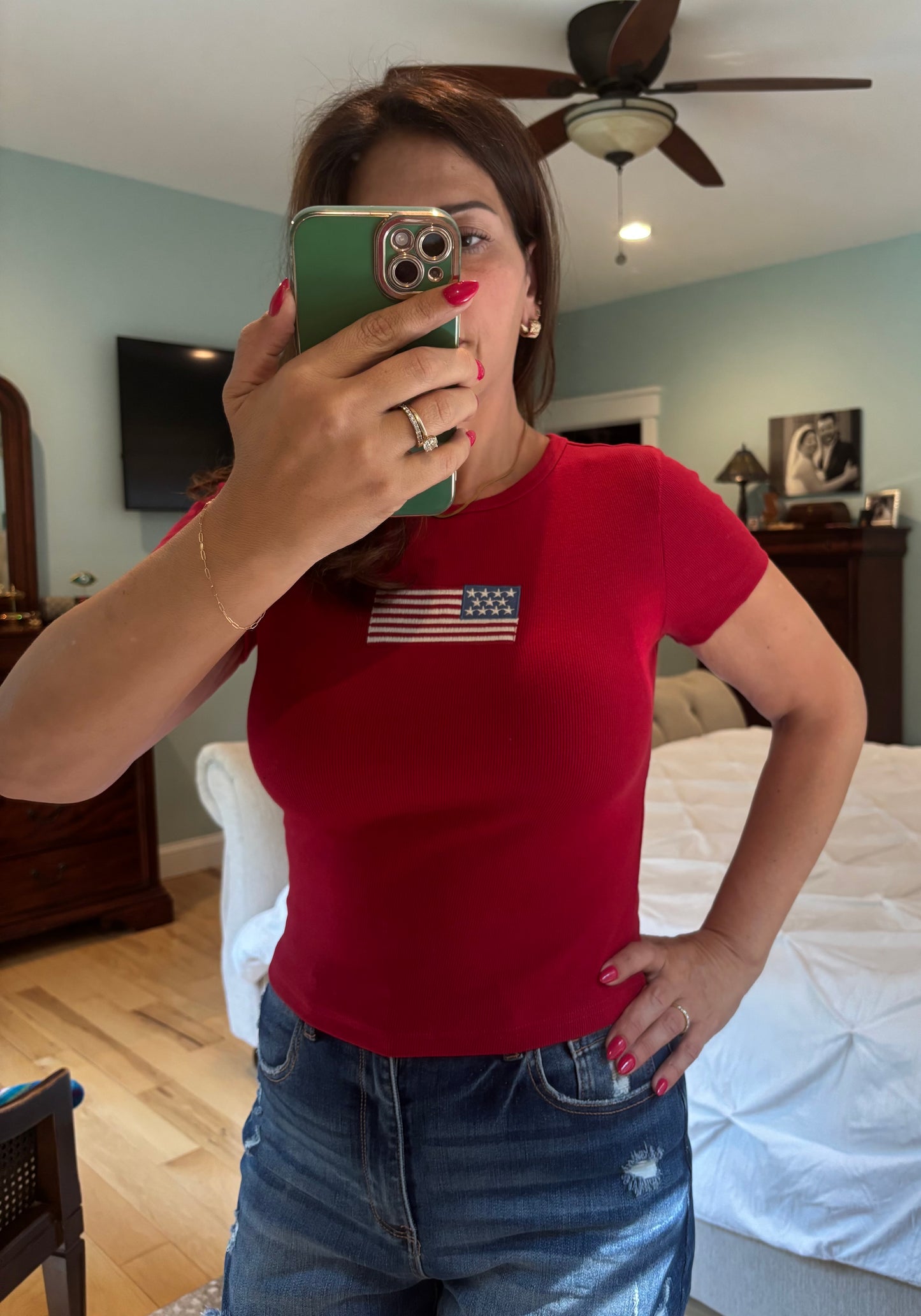 Patriotic Babydoll Tee