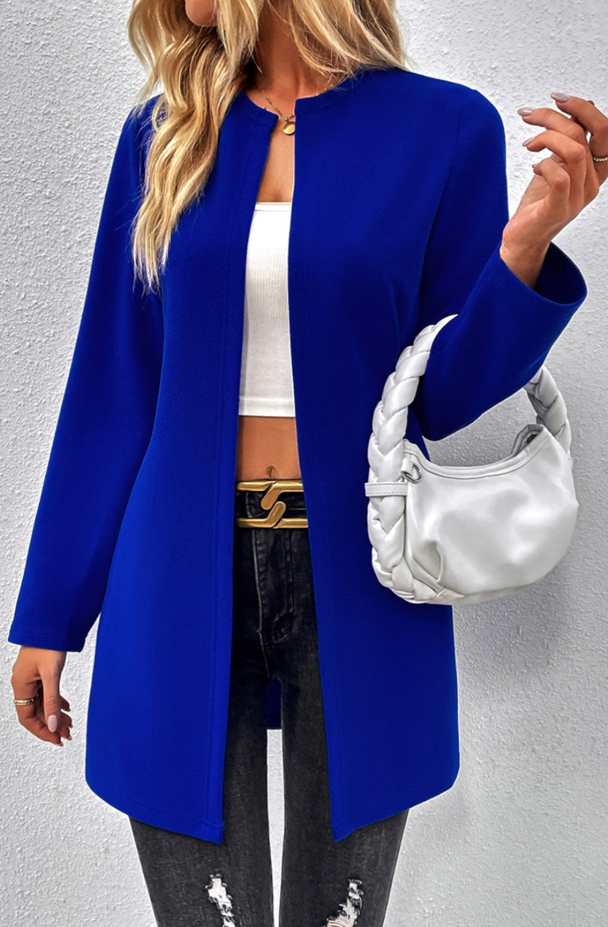 Cobalt Open Cardigan