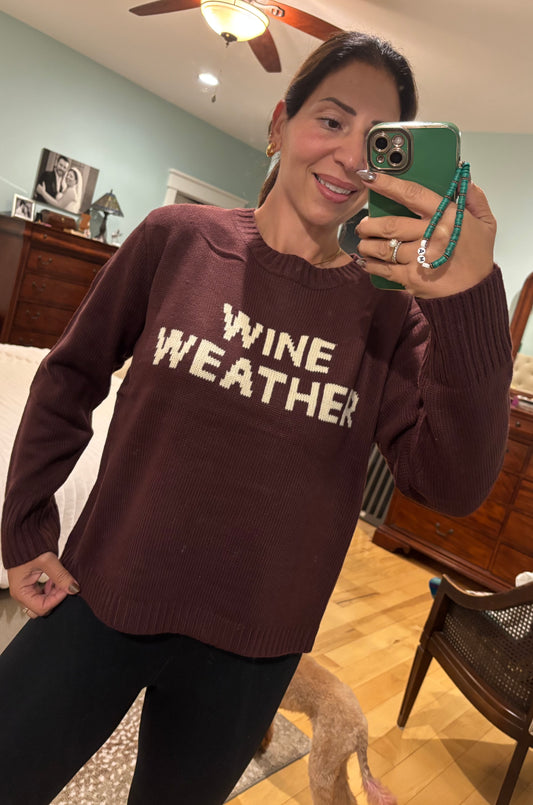 Wine Weather Sweater