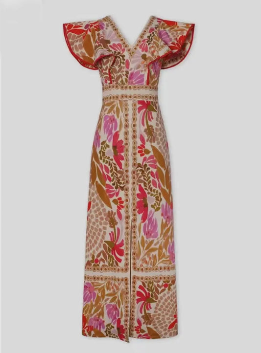 Boho Print Maxi Dress