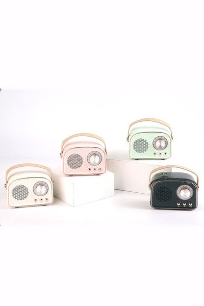 MINI RETRO FM RADIO & BLUETOOTH MULTIFUNCTION SPEAKER