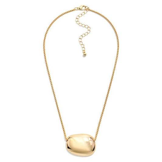 Oval Pendant Necklace