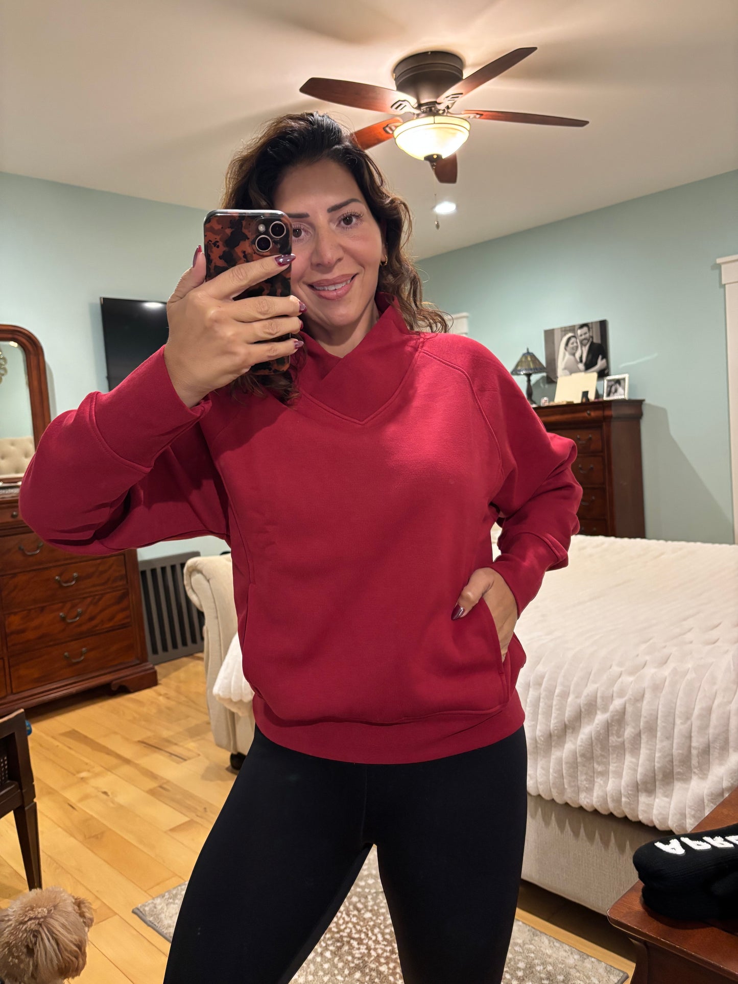 Garnet Cowl Sweatshirt